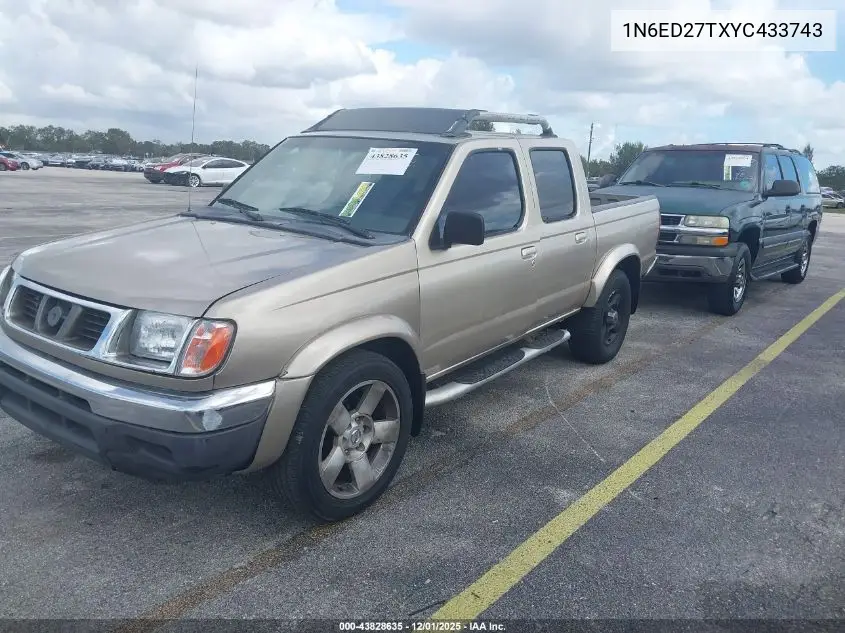 1N6ED27TXYC433743 2000 Nissan Frontier Se-V6/Xe-V6