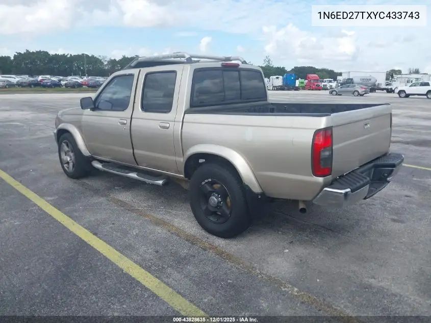 1N6ED27TXYC433743 2000 Nissan Frontier Se-V6/Xe-V6