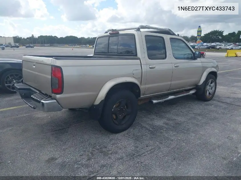 1N6ED27TXYC433743 2000 Nissan Frontier Se-V6/Xe-V6