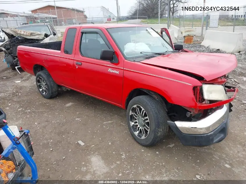 1N6DD26S4YC432544 2000 Nissan Frontier Xe