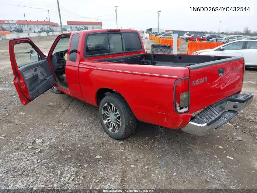 1N6DD26S4YC432544 2000 Nissan Frontier Xe