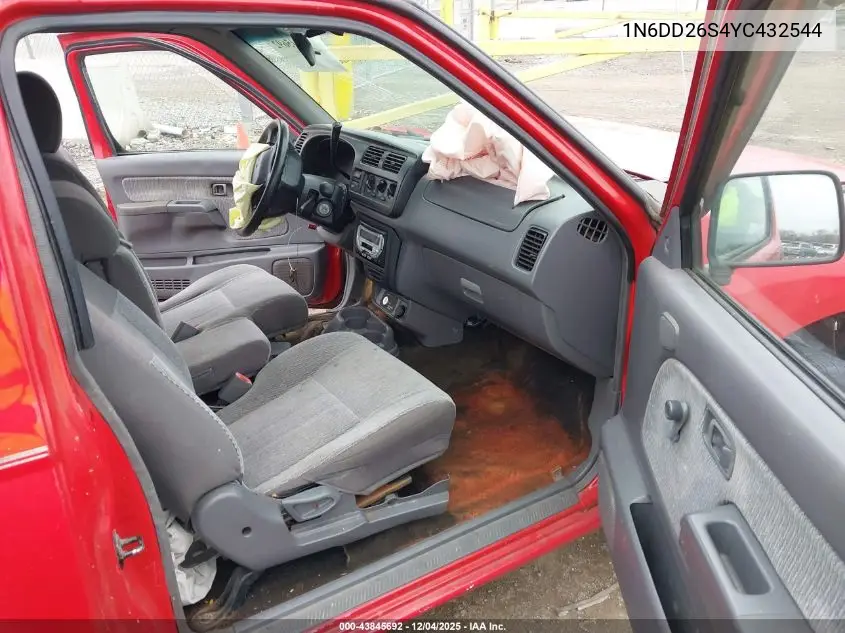 1N6DD26S4YC432544 2000 Nissan Frontier Xe