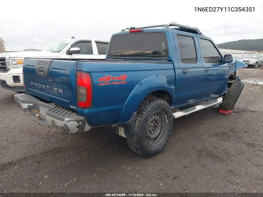 1N6ED27Y11C354351 2001 Nissan Frontier Se-V6