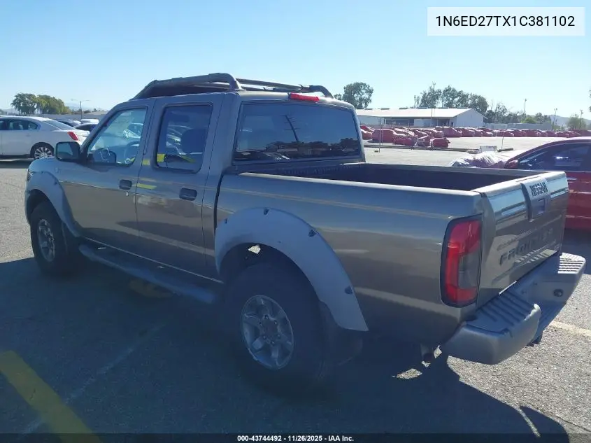 1N6ED27TX1C381102 2001 Nissan Frontier Xe-V6