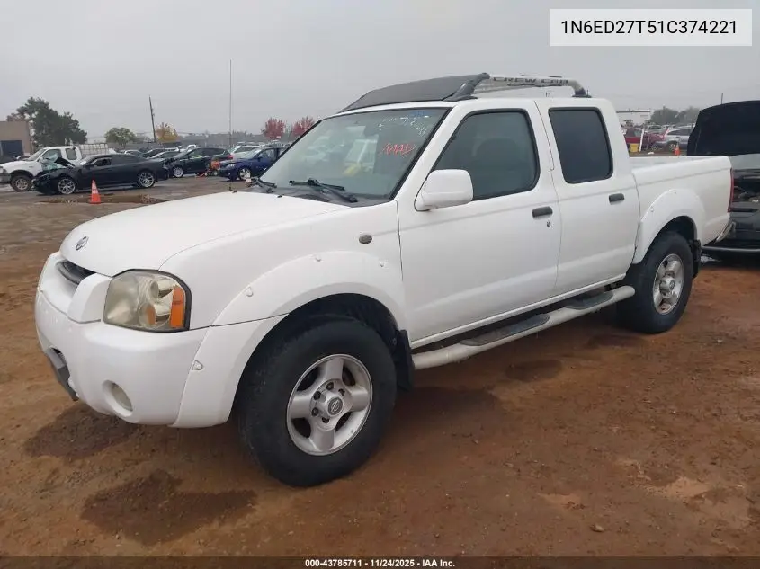 1N6ED27T51C374221 2001 Nissan Frontier Se-V6