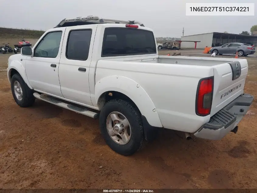 1N6ED27T51C374221 2001 Nissan Frontier Se-V6