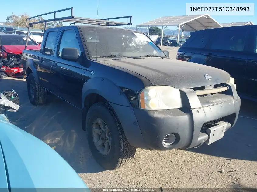 1N6ED27T51C348993 2001 Nissan Frontier Xe-V6