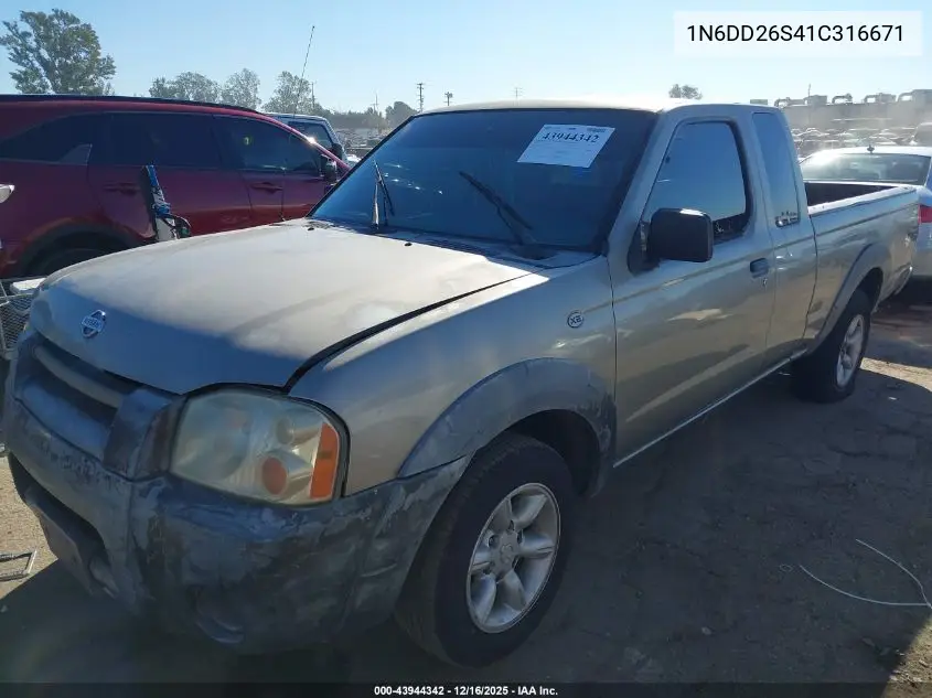 1N6DD26S41C316671 2001 Nissan Frontier Xe