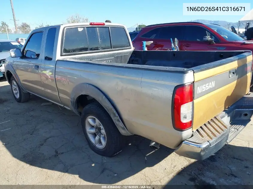 1N6DD26S41C316671 2001 Nissan Frontier Xe