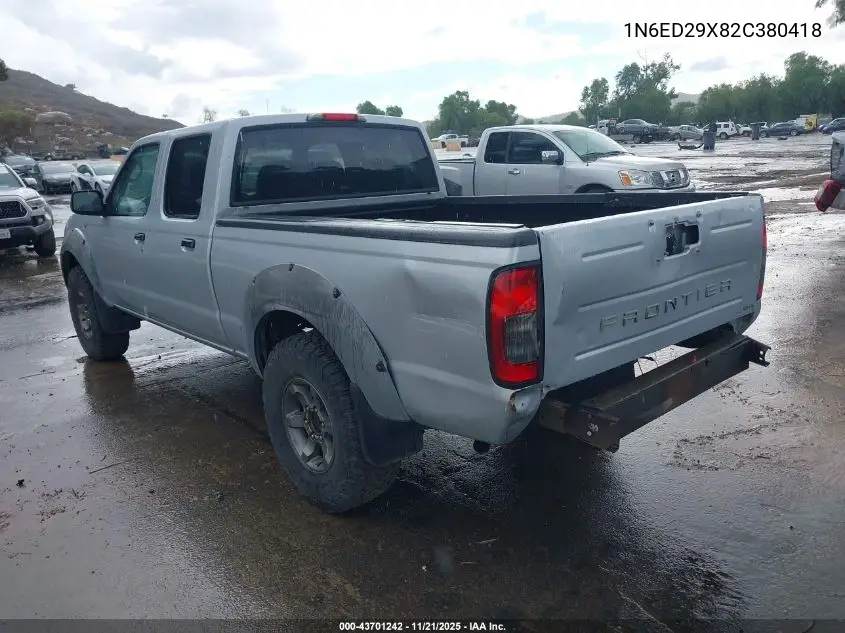 1N6ED29X82C380418 2002 Nissan Frontier Xe-V6