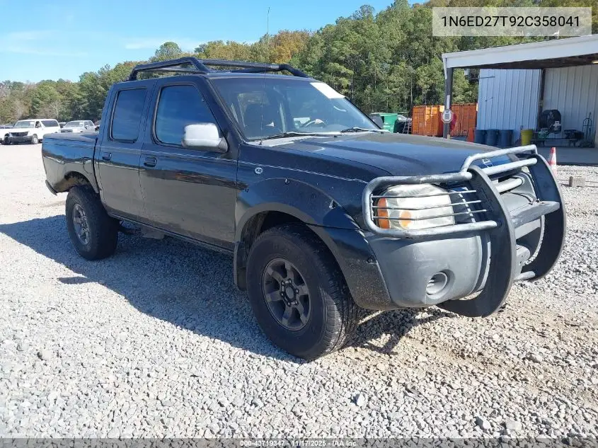 1N6ED27T92C358041 2002 Nissan Frontier Xe-V6