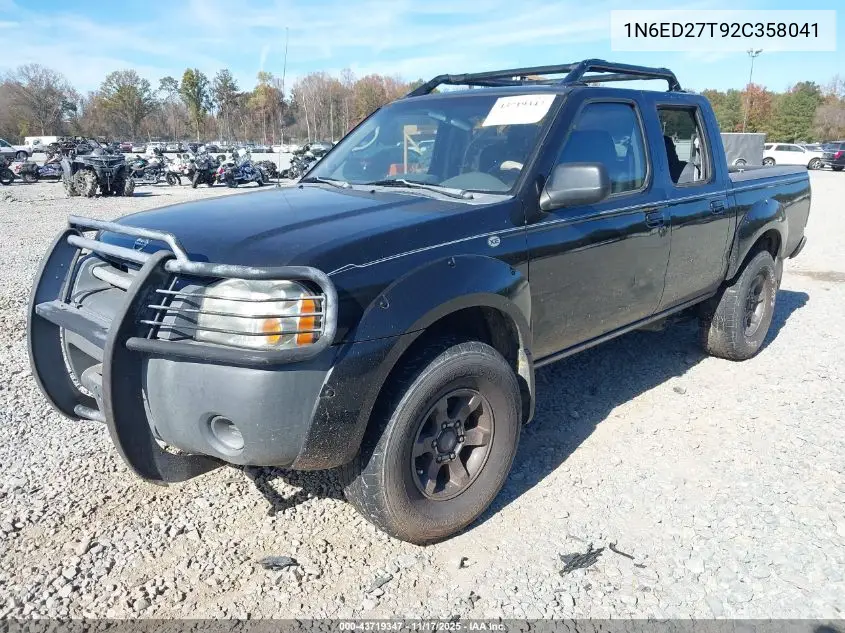 1N6ED27T92C358041 2002 Nissan Frontier Xe-V6