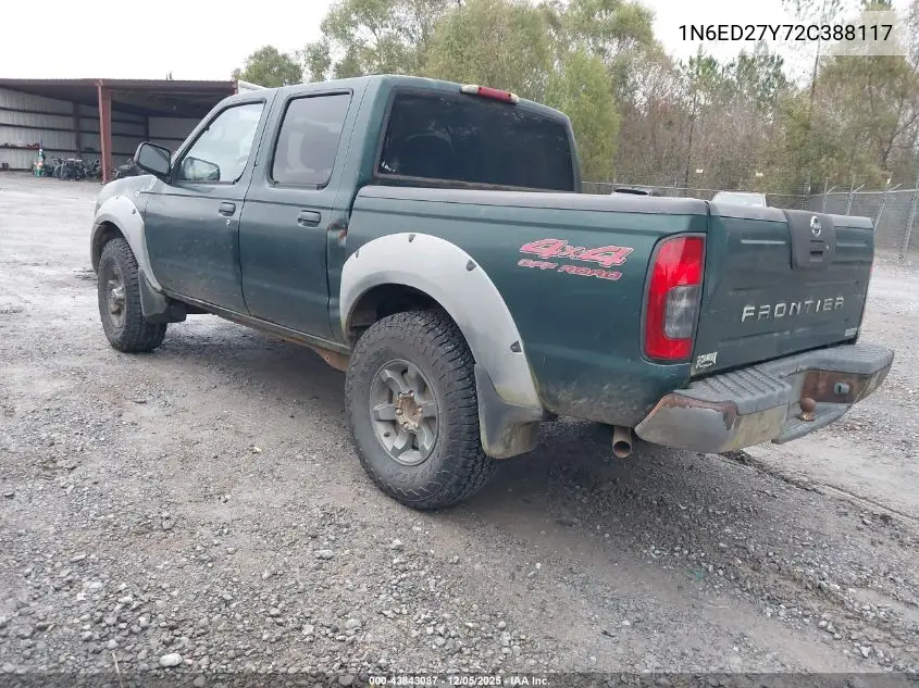 1N6ED27Y72C388117 2002 Nissan Frontier Xe-V6