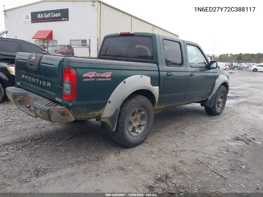 1N6ED27Y72C388117 2002 Nissan Frontier Xe-V6