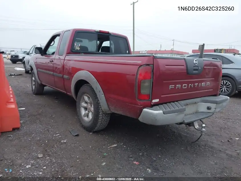 1N6DD26S42C325260 2002 Nissan Frontier Xe