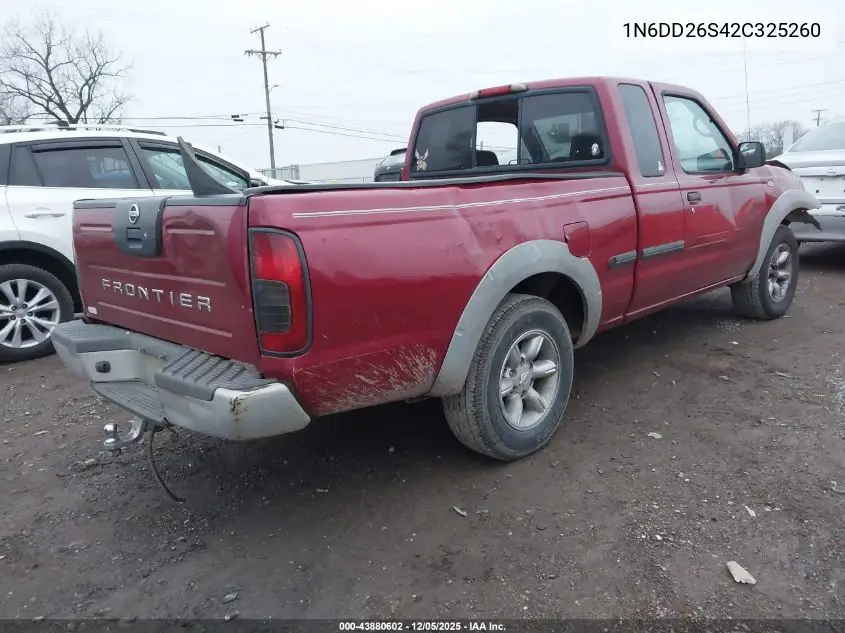 1N6DD26S42C325260 2002 Nissan Frontier Xe