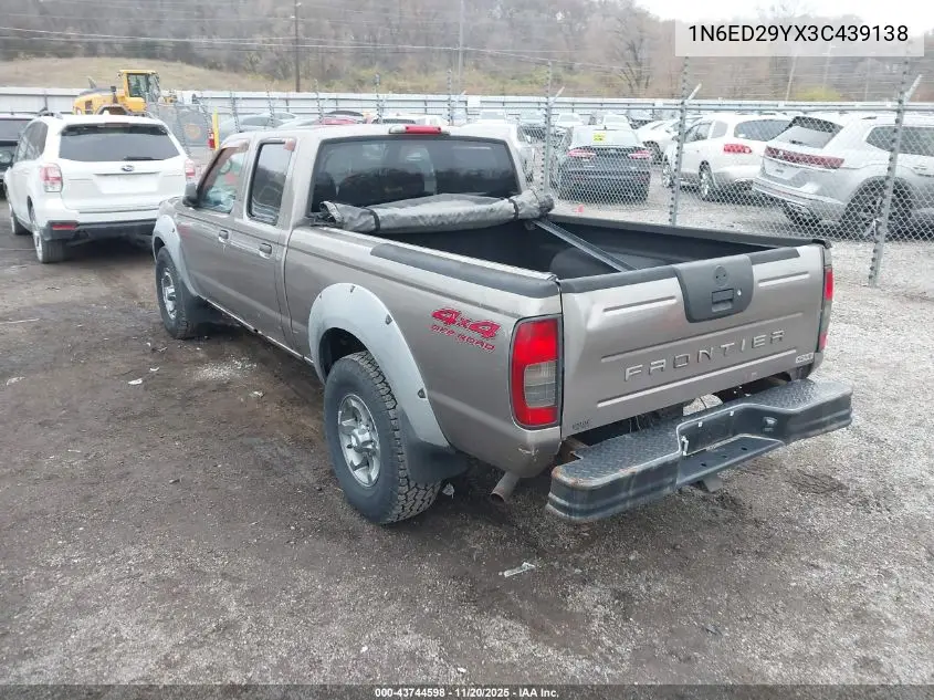 1N6ED29YX3C439138 2003 Nissan Frontier Xe-V6