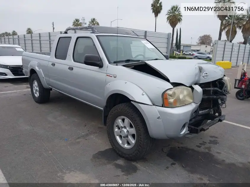 1N6MD29Y23C431756 2003 Nissan Frontier Sve-V6