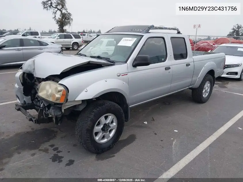 1N6MD29Y23C431756 2003 Nissan Frontier Sve-V6
