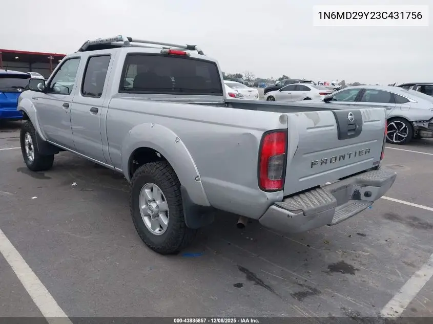1N6MD29Y23C431756 2003 Nissan Frontier Sve-V6