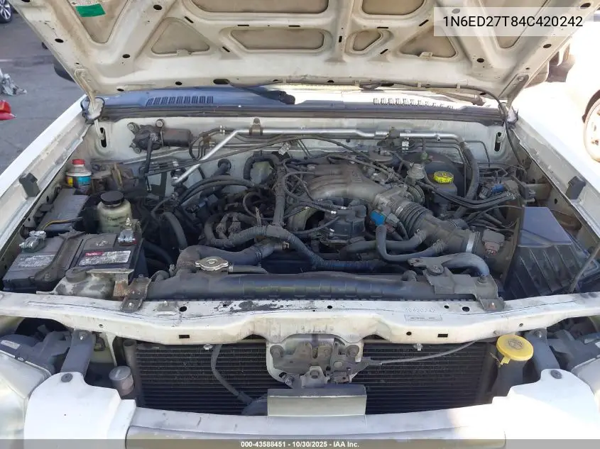 1N6ED27T84C420242 2004 Nissan Frontier Xe-V6