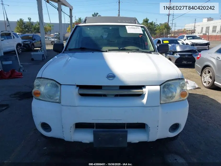 1N6ED27T84C420242 2004 Nissan Frontier Xe-V6