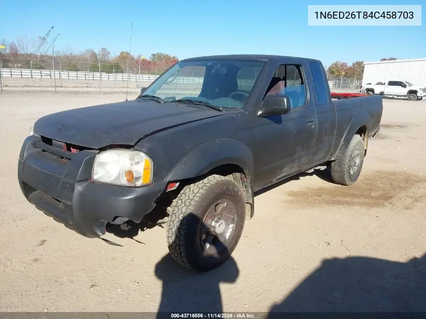 1N6ED26T84C458703 2004 Nissan Frontier Desert Runner Xe-V6