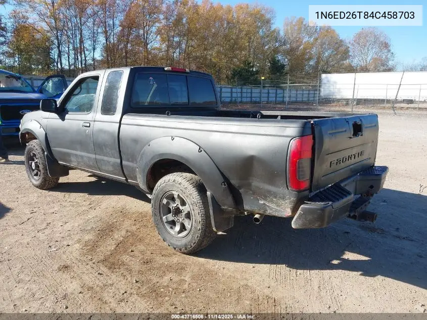 1N6ED26T84C458703 2004 Nissan Frontier Desert Runner Xe-V6