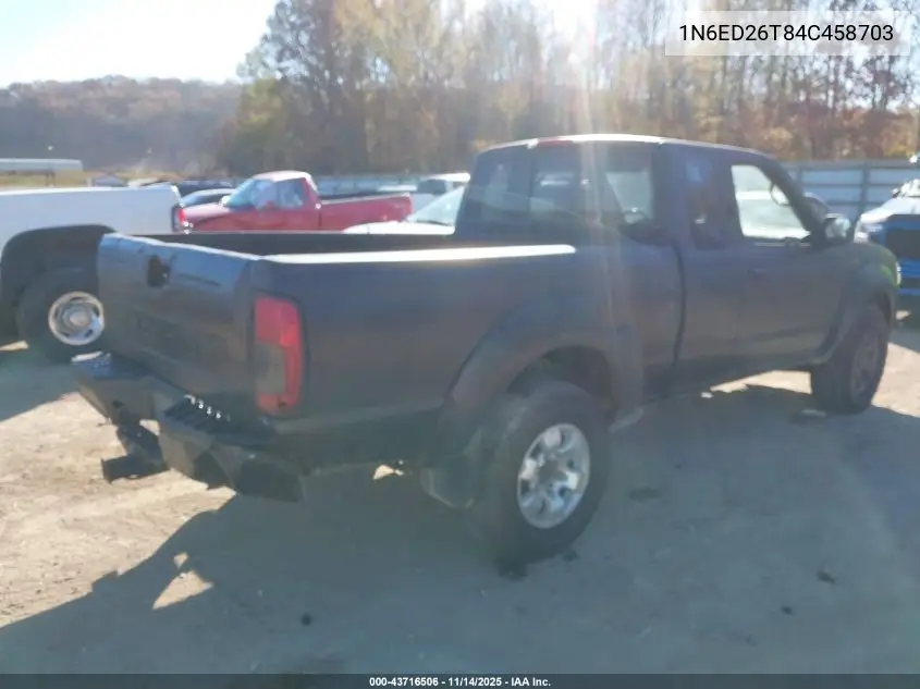 1N6ED26T84C458703 2004 Nissan Frontier Desert Runner Xe-V6