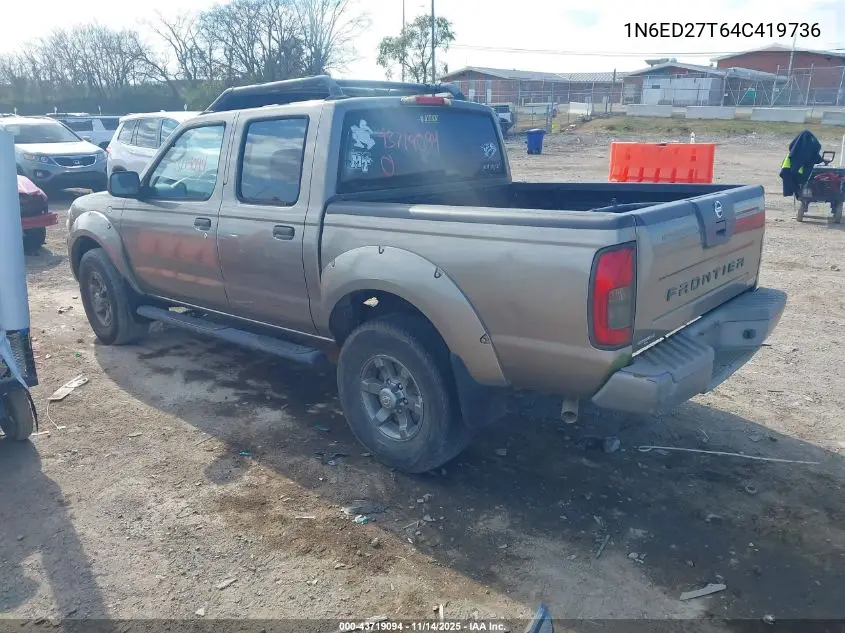 1N6ED27T64C419736 2004 Nissan Frontier Xe-V6