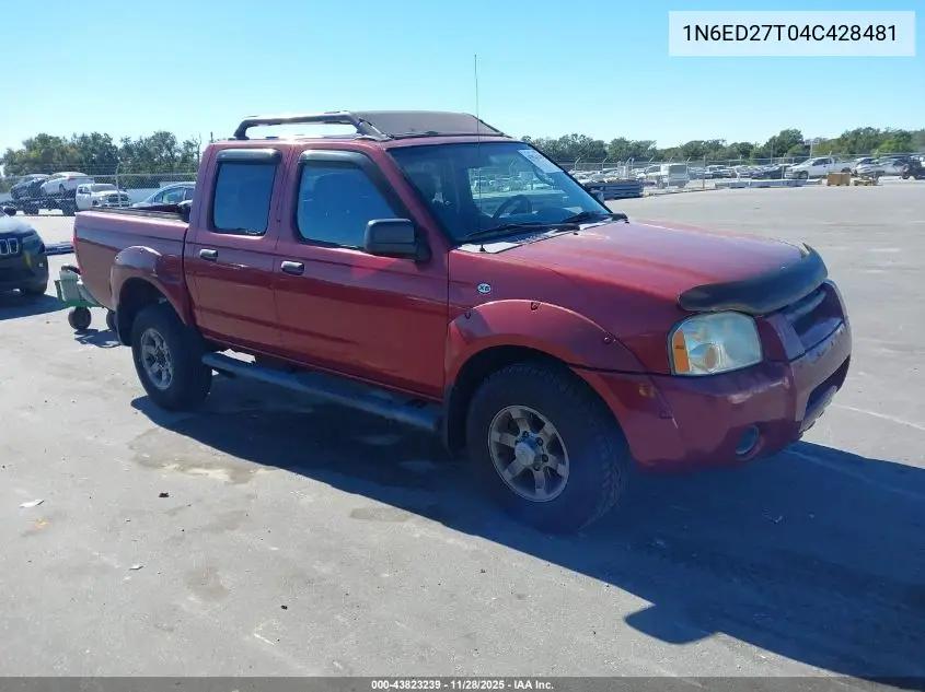 1N6ED27T04C428481 2004 Nissan Frontier Xe-V6