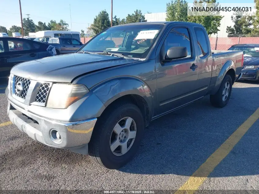 1N6AD06U45C406031 2005 Nissan Frontier Se