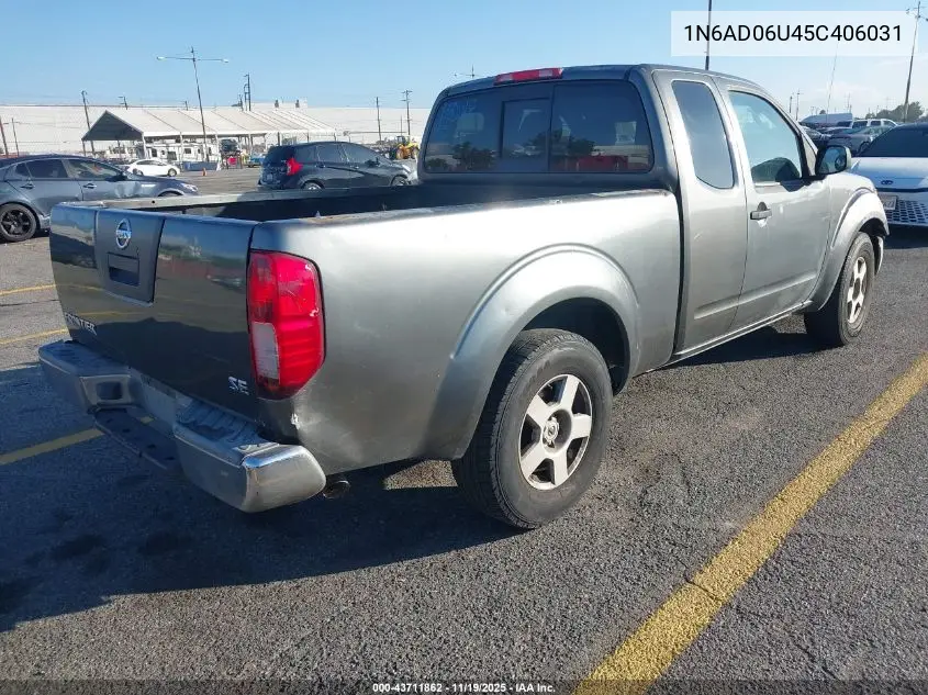 1N6AD06U45C406031 2005 Nissan Frontier Se