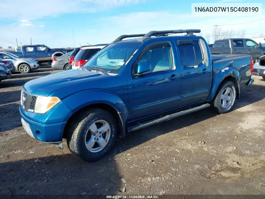 1N6AD07W15C408190 2005 Nissan Frontier Le
