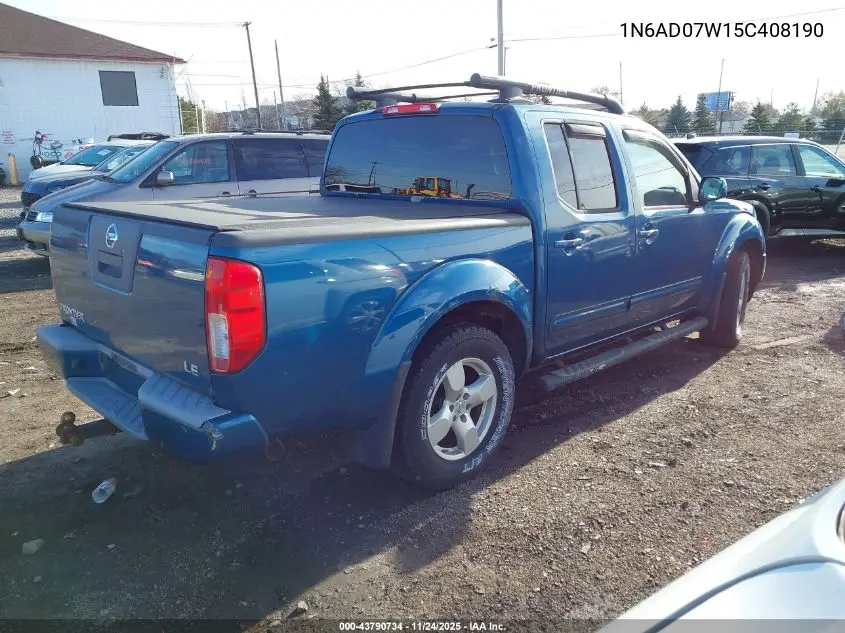 1N6AD07W15C408190 2005 Nissan Frontier Le