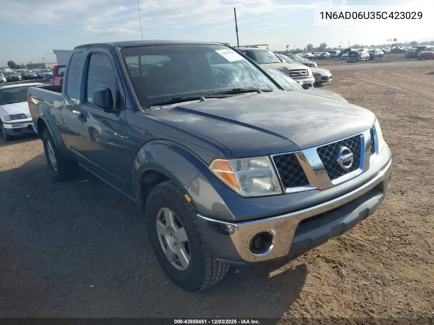 1N6AD06U35C423029 2005 Nissan Frontier Se