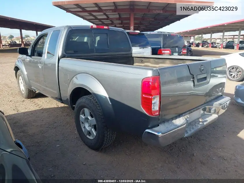 1N6AD06U35C423029 2005 Nissan Frontier Se