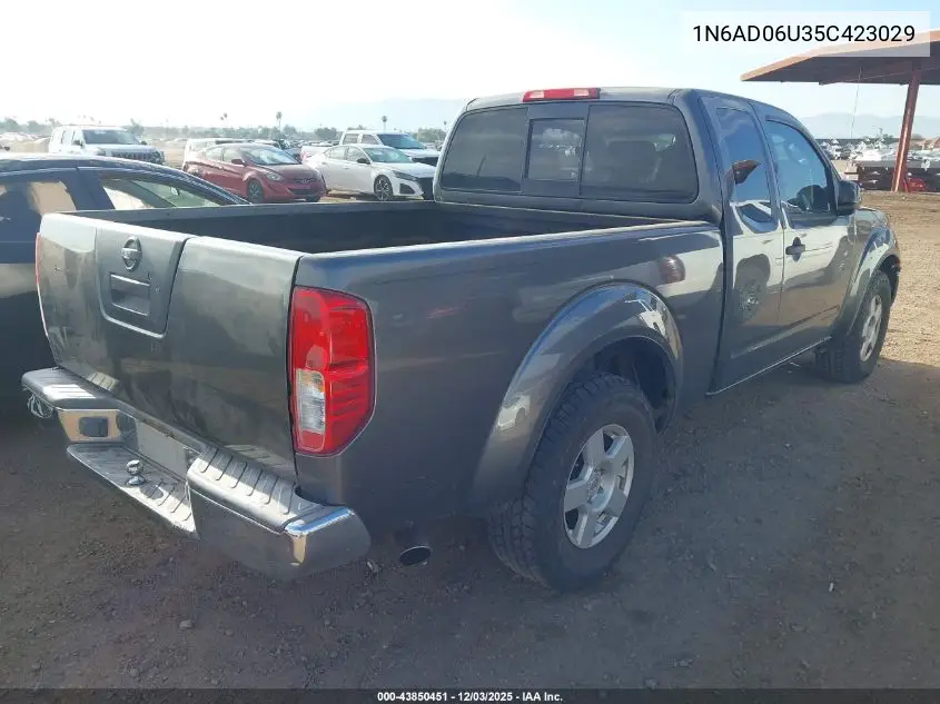 1N6AD06U35C423029 2005 Nissan Frontier Se