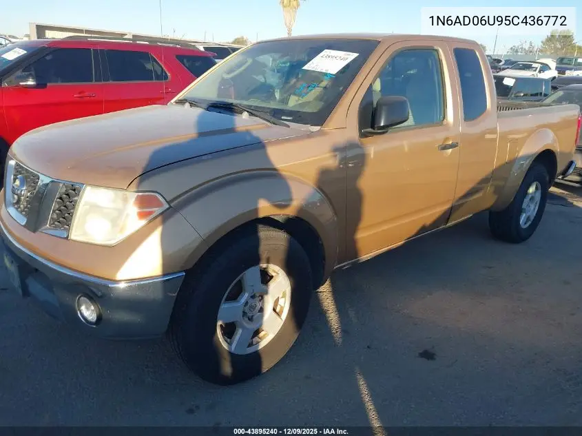 1N6AD06U95C436772 2005 Nissan Frontier Se