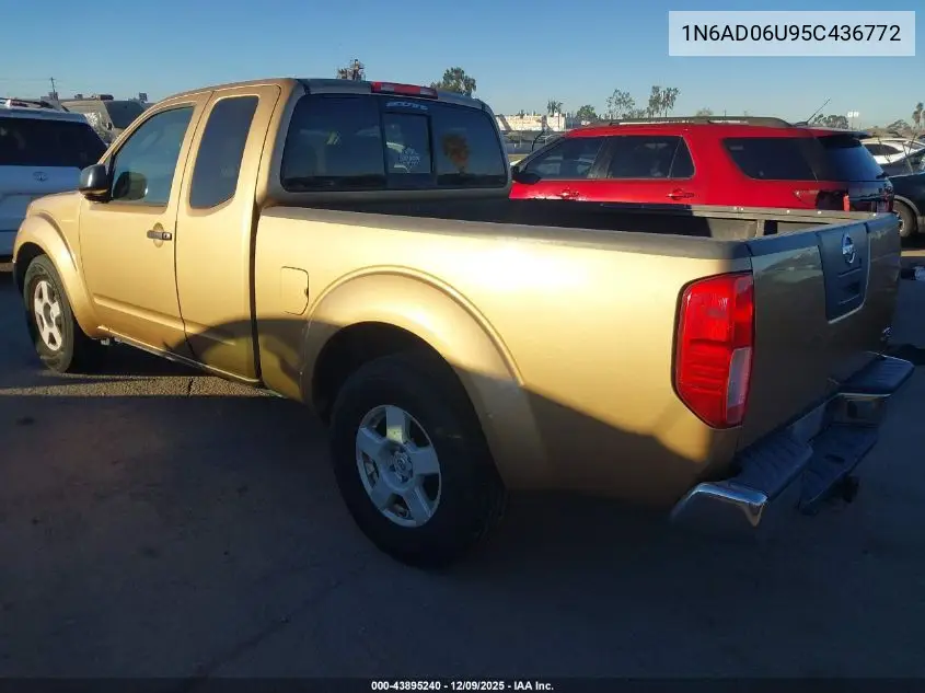 1N6AD06U95C436772 2005 Nissan Frontier Se