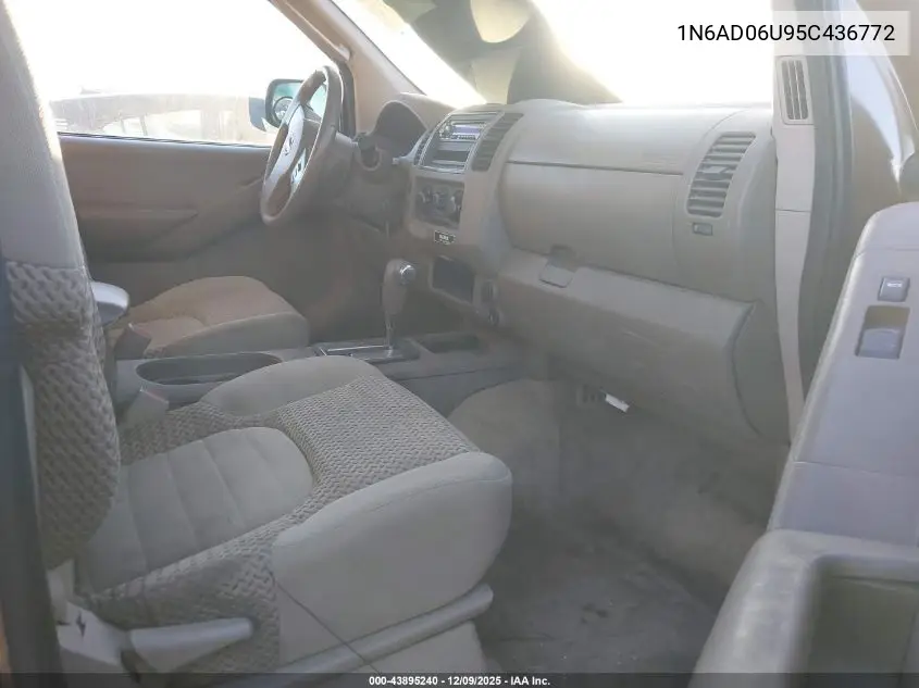 1N6AD06U95C436772 2005 Nissan Frontier Se