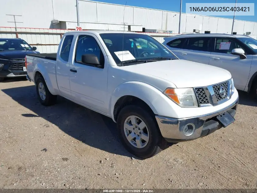 1N6AD06U25C403421 2005 Nissan Frontier Nismo Off Road