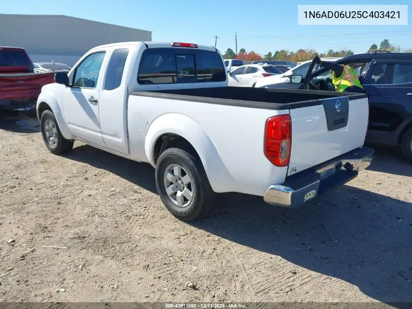 1N6AD06U25C403421 2005 Nissan Frontier Nismo Off Road
