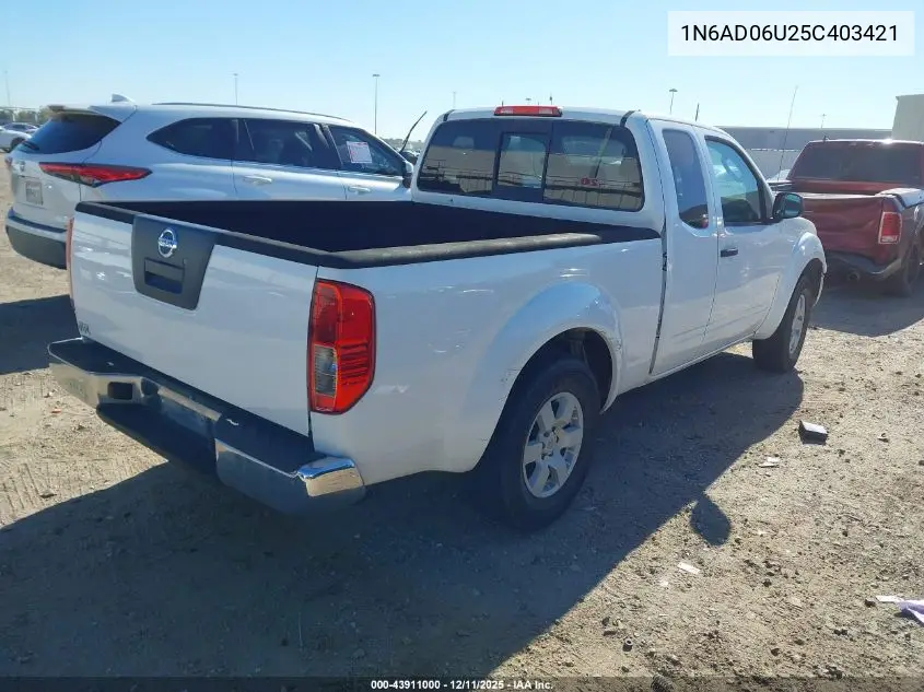 1N6AD06U25C403421 2005 Nissan Frontier Nismo Off Road