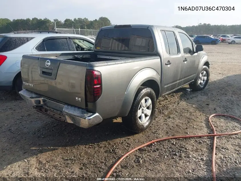 1N6AD07U36C470304 2006 Nissan Frontier Se