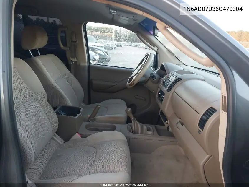 1N6AD07U36C470304 2006 Nissan Frontier Se