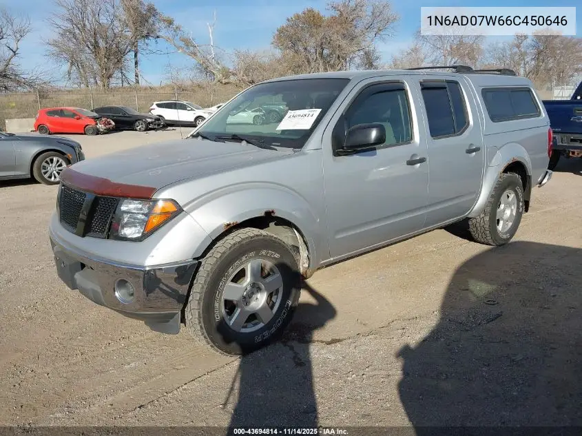 1N6AD07W66C450646 2006 Nissan Frontier Se