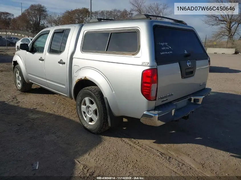 1N6AD07W66C450646 2006 Nissan Frontier Se