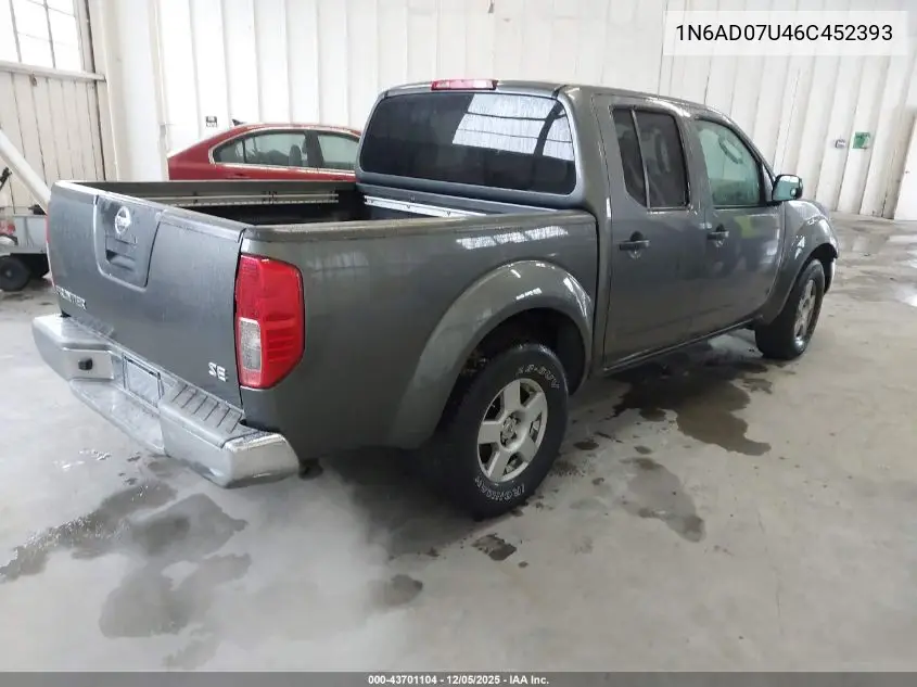 1N6AD07U46C452393 2006 Nissan Frontier Se