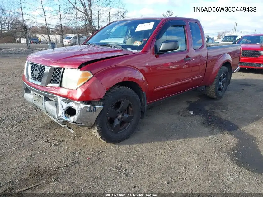 1N6AD06W36C449438 2006 Nissan Frontier Se